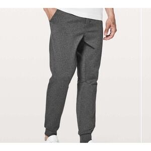 Lululemon Mens Intent Joggers Sz S Heather Gray Drawstring Pocket Athletic Pants